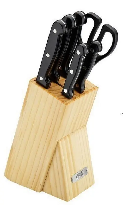 Set de cutite Gipfel Tradition 6616 (Black/Inox)