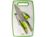 Set cutite + placă de tocat Gipfel 51082 (Green)