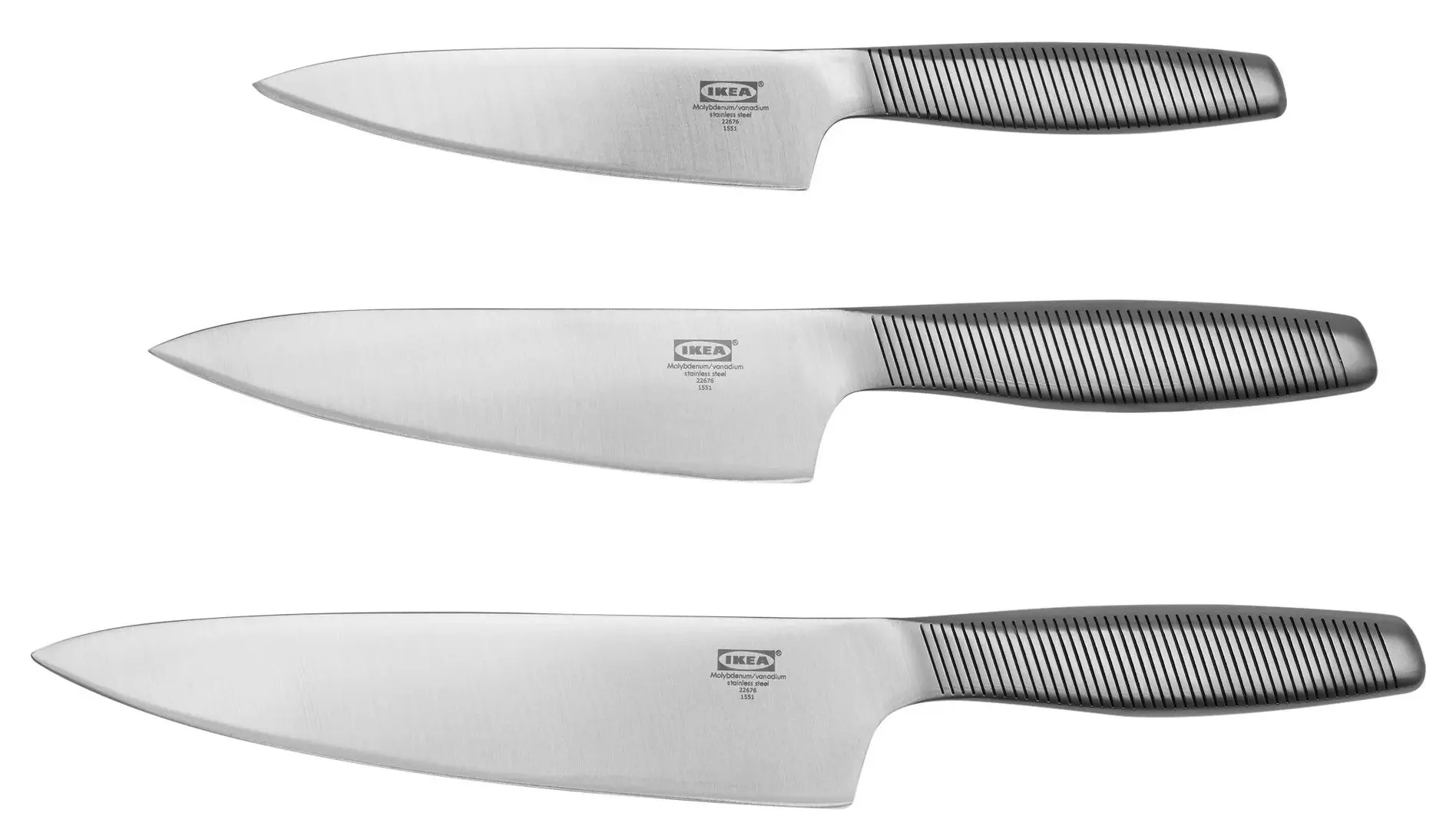 Set cutite Ikea 365+ 3 piese (Inox)