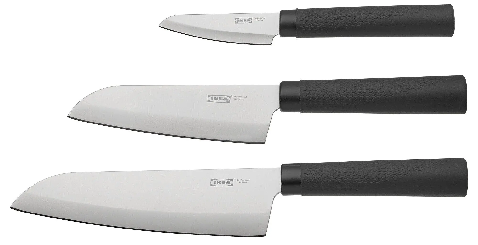 Set cutite Ikea Forslag 3 piese (Negru)