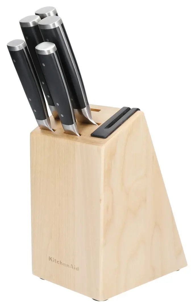 Set de cutite KitchenAid Gourmet KO5PSTSNOBG (Black/Natural)