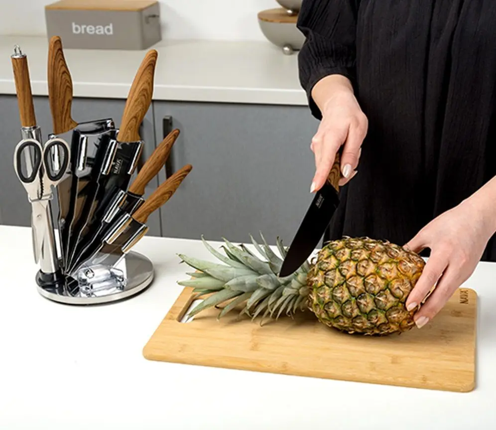 Set de cutite Nava 10-167-004 (Inox/Wooden) - 4