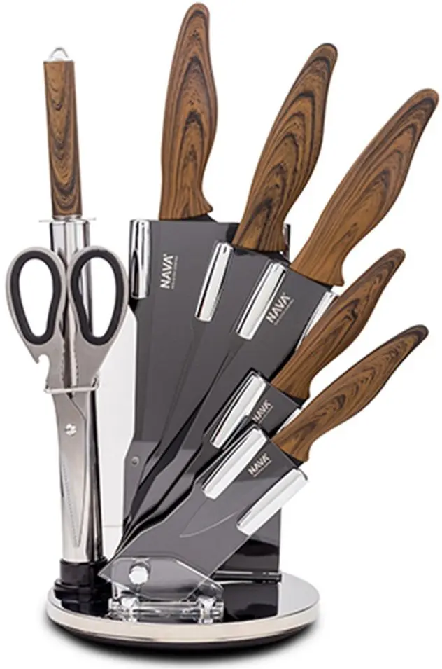 Set de cutite Nava 10-167-004 (Inox/Wooden)
