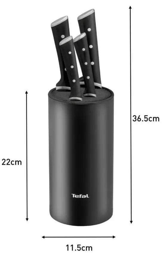 Set de cutite Tefal Ice Force K2325S75 5pcs (Black)