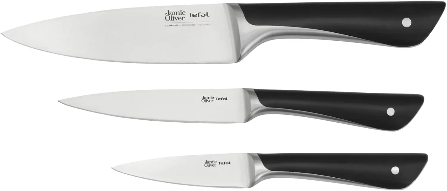 Set de cutite Tefal Jamie Oliver K267S355 3pcs (Black)