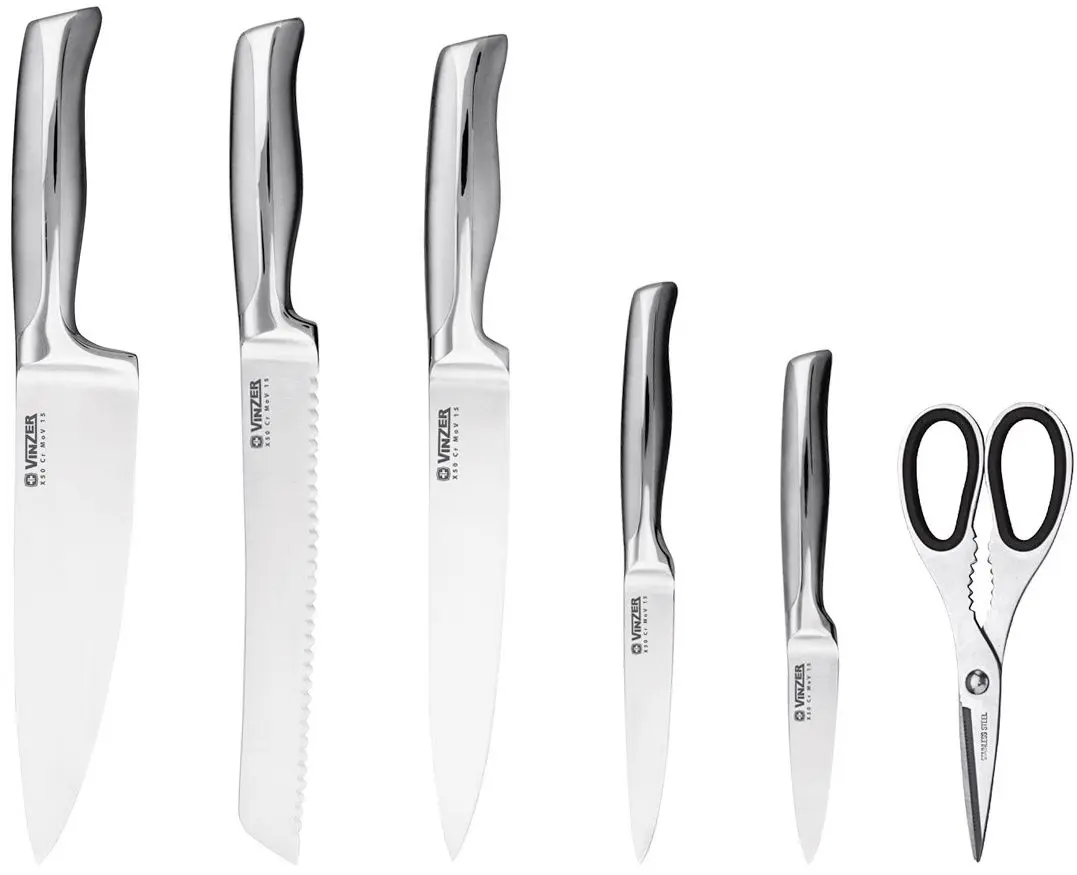Set de cutite Vinzer Supreme VZ-89120 (Inox/Wood) - 2