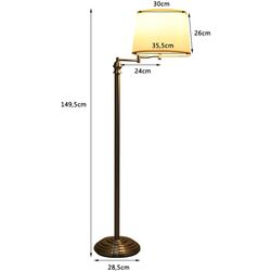 Lampadar Costway EP24501DE (Satin Nickel/Beige) Thumb