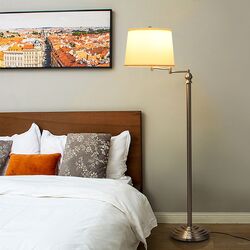 Lampadar Costway EP24501DE (Satin Nickel/Beige) Thumb