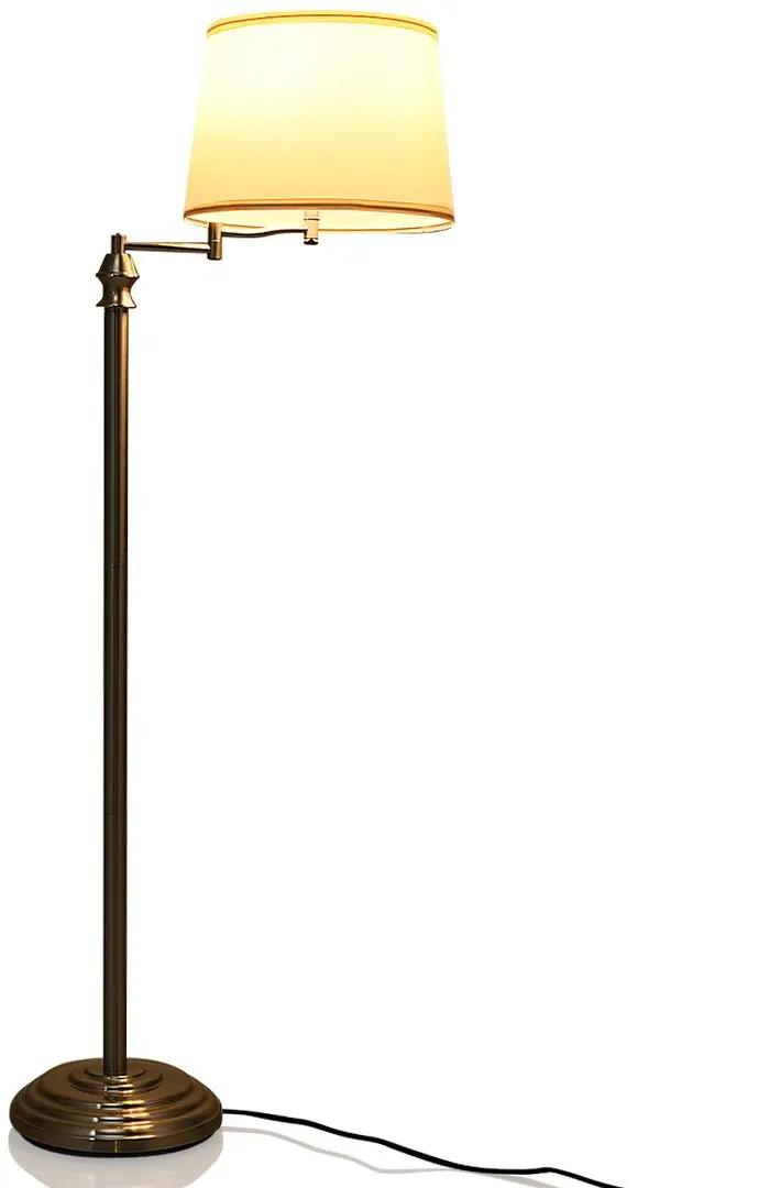 Lampadar Costway EP24501DE (Satin Nickel/Beige)