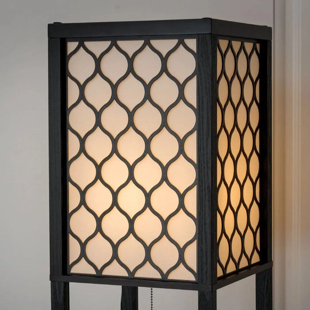 Торшер с полками Costway EU10063DE (Black)