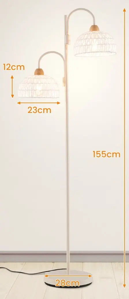 Светильник напольный Costway EU10154DE-WH (White)