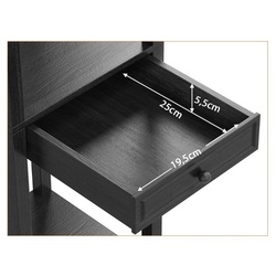 Lampa de podea cu rafturi Costway EU10009DE (Black) Thumb