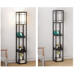 Lampa de podea cu rafturi Costway EU10009DE (Black) Thumb