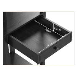 Lampa de podea cu rafturi Costway EU10010DE (Black) Thumb