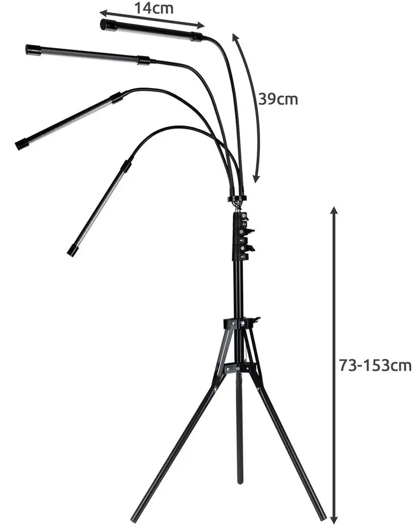 Lampadar pentru cresterea plantelor Gardlov 19388 (Black)