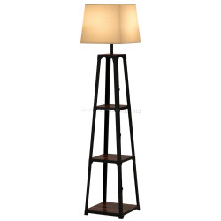 Напольный светильник с полками Homcom B31-466V90BK (Black/Beige)