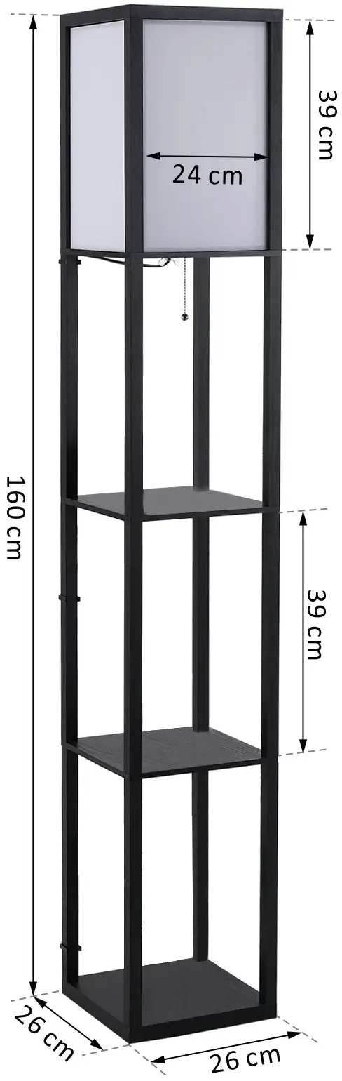 Светильник напольный Homcom 833-623 (Black) - 9