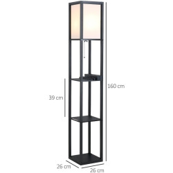 Lampadar Homcom 833-623V02 (White) Thumb