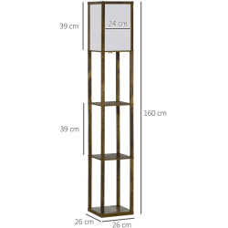 Lampadar Homcom 833-623V90CF (Wood) Thumb