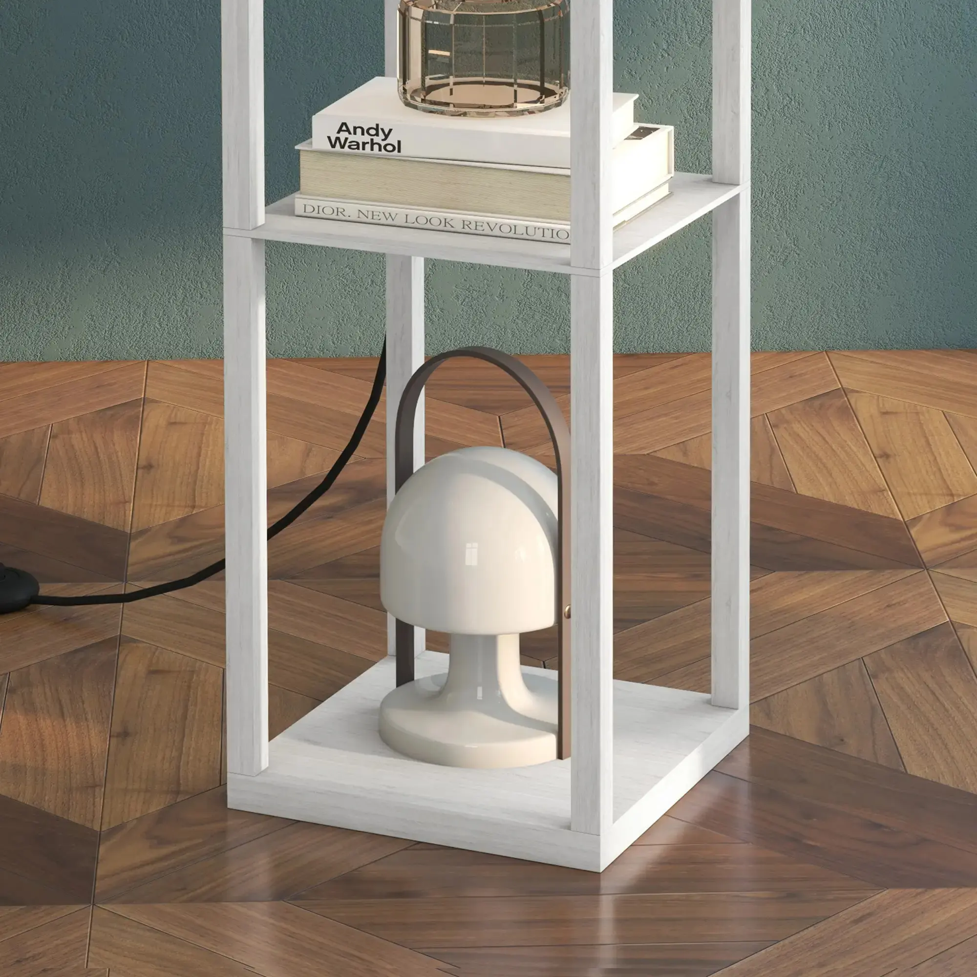 Lampadar Homcom 833-623V90WT (White) - 5