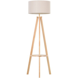 Lampadar Homcom B31-095 (Beige/Wood) Thumb
