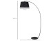 Lampadar Homcom B31-164 (Black)