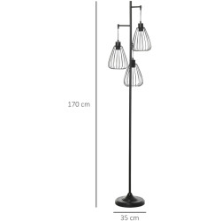Lampadar Homcom B31-247 (Black) Thumb