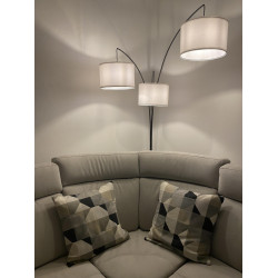 Lampadar Homcom B31-248V90 (Black/White) Thumb