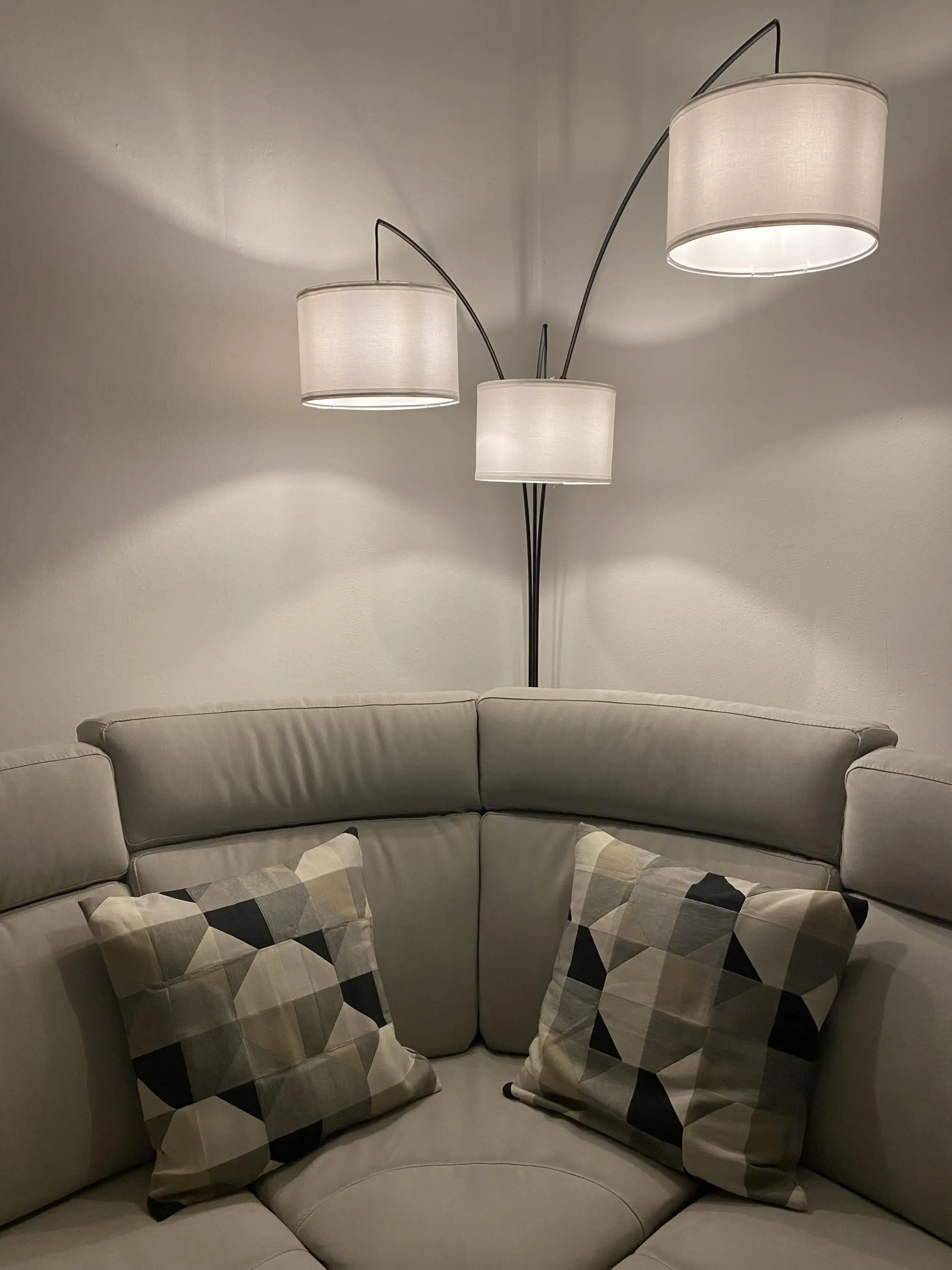 Lampadar Homcom B31-248V90 (Black/White) - 6