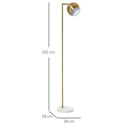 Lampadar Homcom B31-309 (Gold/White) Thumb