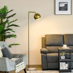 Lampadar Homcom B31-309 (Gold/White) Thumb