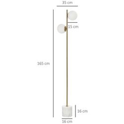 Lampadar Homcom B31-311 (Gold/White) Thumb