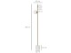 Lampadar Homcom B31-311 (Gold/White)