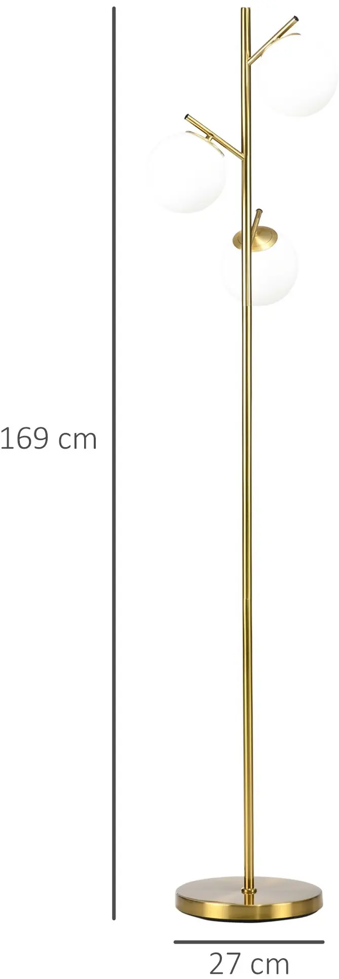 Светильник напольный Homcom B31-319V90 (Gold/White) - 7