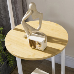 Lampadar Homcom B31-320 (White/Natural) Thumb