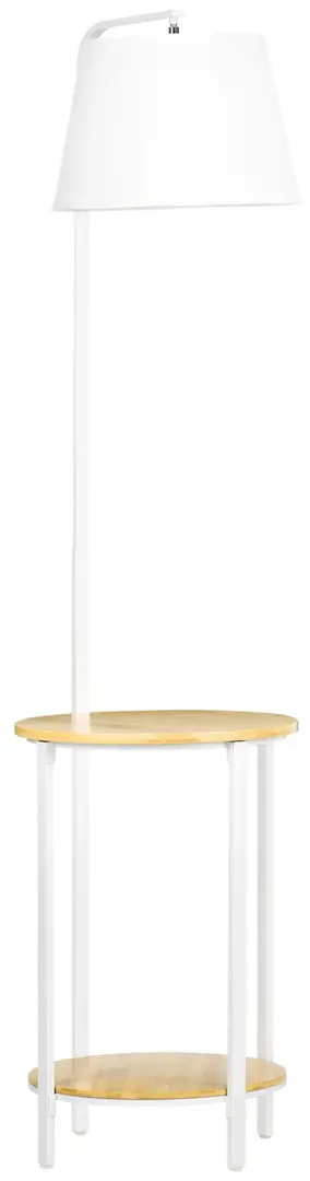 Lampadar Homcom B31-320 (White/Natural)