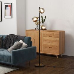 Lampadar Homcom B31-464V90BK (Black) Thumb