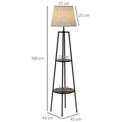 Светильник напольный Homcom B31-468V90BK (Black/Brown) Thumb