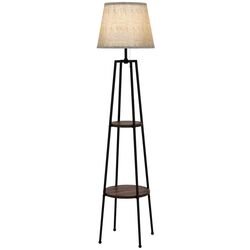 Lampadar Homcom B31-468V90BK (Black/Brown)