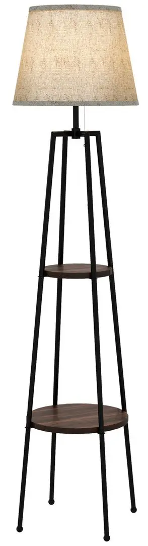 Светильник напольный Homcom B31-468V90BK (Black/Brown)