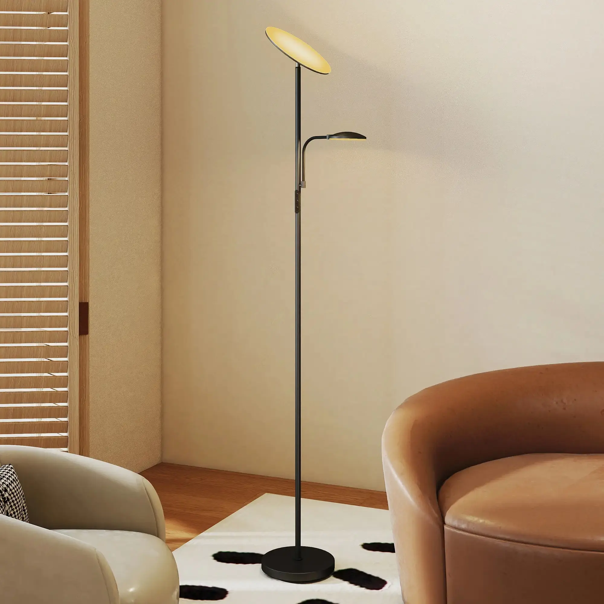 Lampadar Homcom B31-543V91BK (Black) - 3