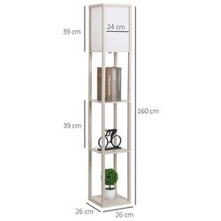 Торшер с полками Homcom 833-623V90AK (Oak) Thumb