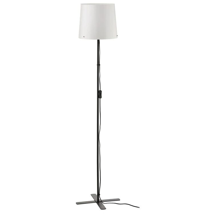 Напольная лампа Ikea Barlast 150cm (Черный/Белый)