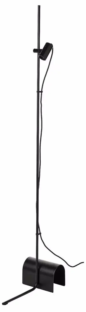 Lampadar Ikea Harslinga/Lunnom cu bec/sticla transparenta (Negru)