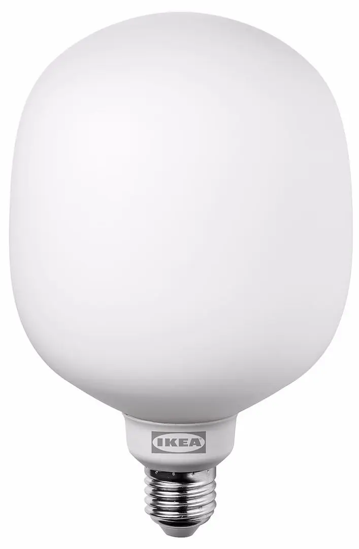Lampadar Ikea Harslinga/Tradfri cu bec/smart nuante alb (Negru)