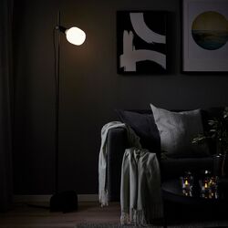 Lampadar Ikea Harslinga/Tradfri cu bec/smart nuante alb (Negru) Thumb