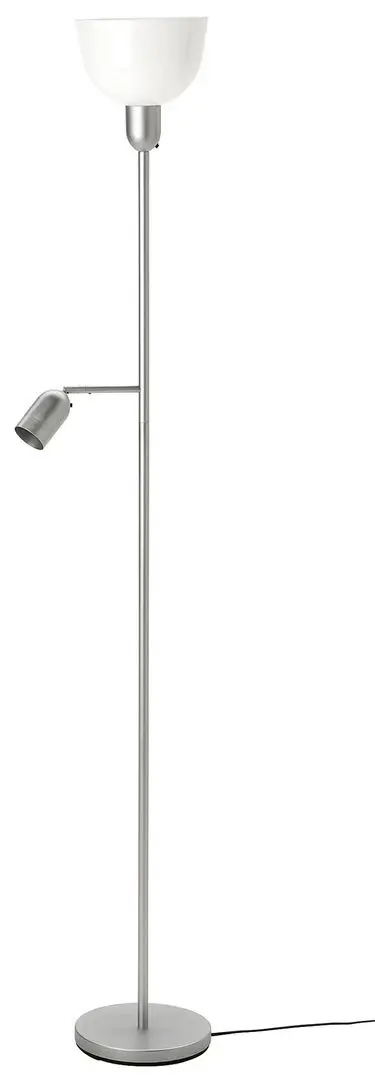 Lampadar/veioză Ikea Hektogram (Argintiu/Alb)
