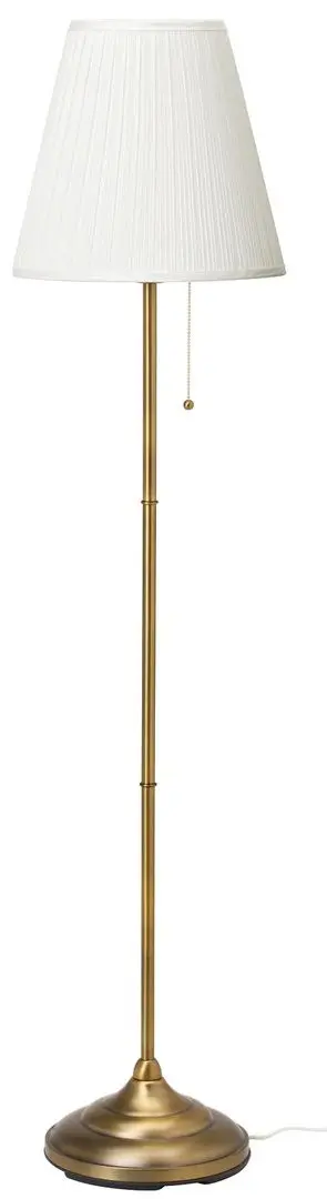Светильник напольный Ikea Arstid (Белый/Латунь)