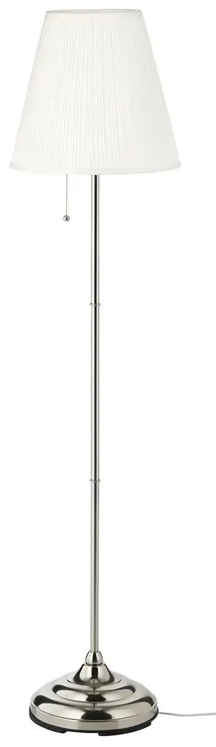 Lampadar Ikea Arstid (Alb/Nichelat)