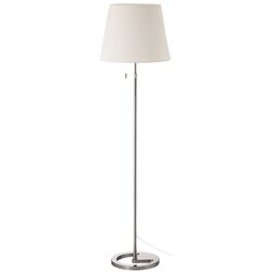 Lampadar Ikea Nyfors (Nichelat/Alb)